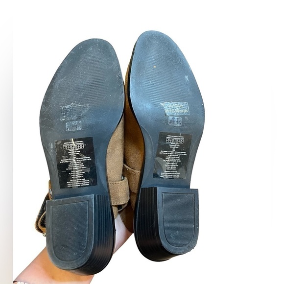 American Eagle | Harness Mules Booties Slingback Snap Back Studded - Picture 7 of 9